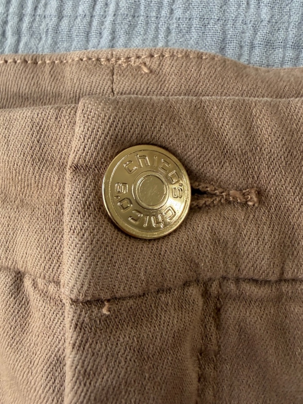 Chico's Ankle Jeans in Camel Brown - Picture 5 of 9